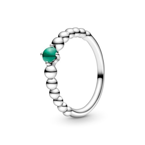 Anillo de cuentas PANDORA Rainforest Green - 198867C05