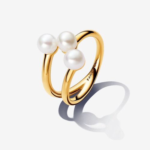 Anillo Pandora Abierto Perla Cultivada de Agua Dulce Tratada - 163285C01