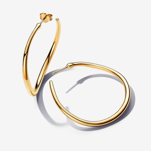 Pendientes Pandora de Aro Abiertos de 42 mm Forma Orgánica - 263299C00
