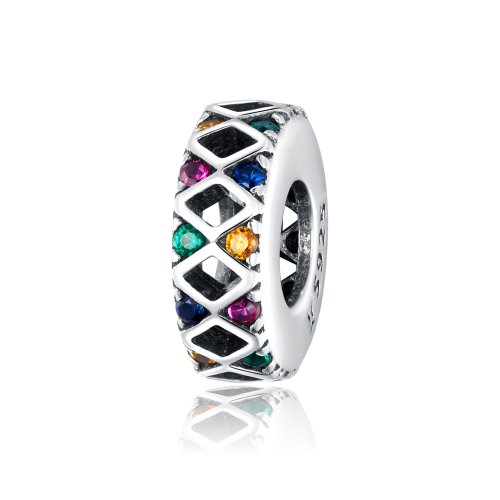 Pulsera estilo Pandora de plata con encanto separador de juego de saltos de circo - SCC1659