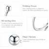 Anillo abierto de bola de plata estilo Pandora - SCR575