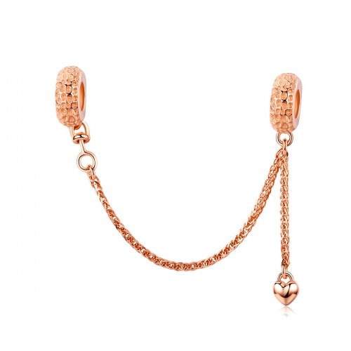 Cadena de seguridad estilo Pandora en oro rosa - SCC1112-C
