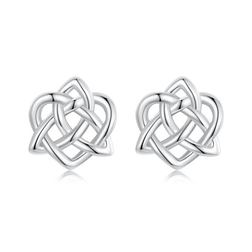 Pendientes con nudo celta estilo PANDORA - BSE958
