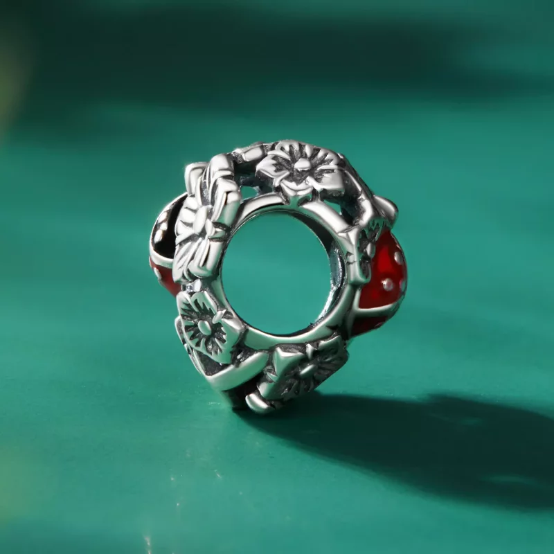 (imagen para) Amuleto de mariquita de estilo Pandora - SCC2524 - Ver 3