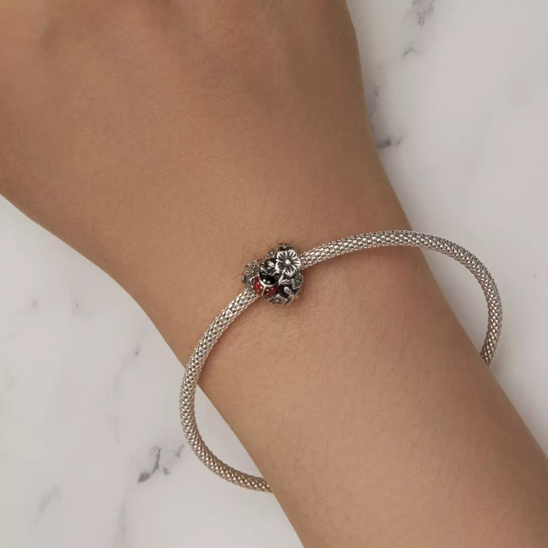 (imagen para) Amuleto de mariquita de estilo Pandora - SCC2524 - Ver 7