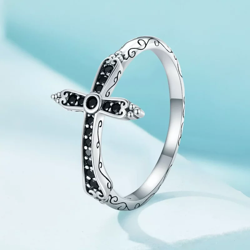 (imagen para) Anillo cruzado vintage estilo Pandora - SCR930 - Ver 2