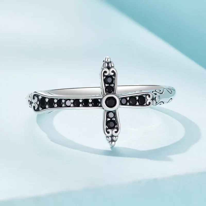 (imagen para) Anillo cruzado vintage estilo Pandora - SCR930 - Ver 3