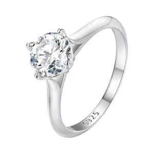 (imagen para) Anillo de compromiso estilo Pandora de 1 quilate de Moissanita - MSR033
