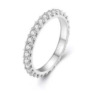 Anillo de diamante Moissanite estilo Pandora - MSR028 (imagen para) Anillo de diamante Moissanite estilo Pandora - MSR028