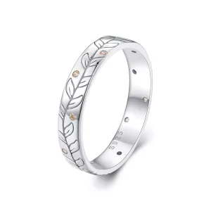 (imagen para) Anillo de estilo Pandora Simple Dulce Hojas de Otoño - BSR444