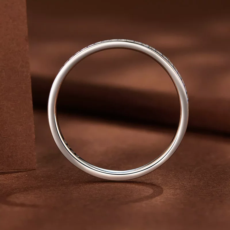 (imagen para) Anillo de Moissanita con estilo Pandora y pavé - MSR030 - Ver 4