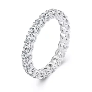 (imagen para) Anillo de Moissanite fino con estilo Pandora - MSR029