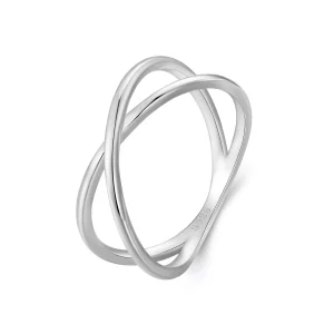 Anillo estilo Pandora con diseño cruzado - SCR543-A (imagen para) Anillo estilo Pandora con diseño cruzado - SCR543-A