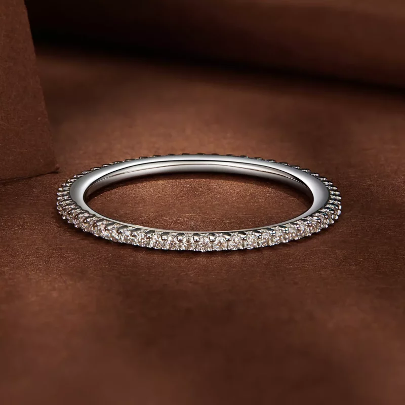 (imagen para) Anillo estilo Pandora con moissanita - MSR027 - Ver 3