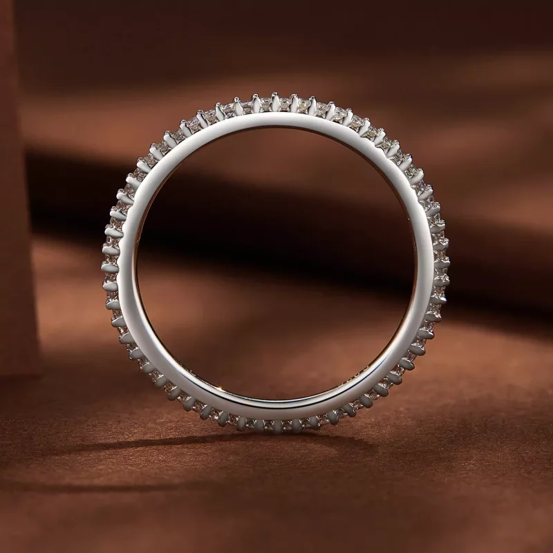 (imagen para) Anillo estilo Pandora con moissanita - MSR027 - Ver 4
