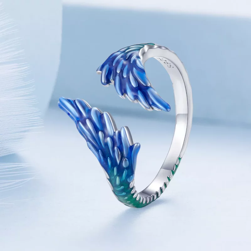 (imagen para) Anillo Pandora estilo Ala Abierta - BSR442 - Ver 2