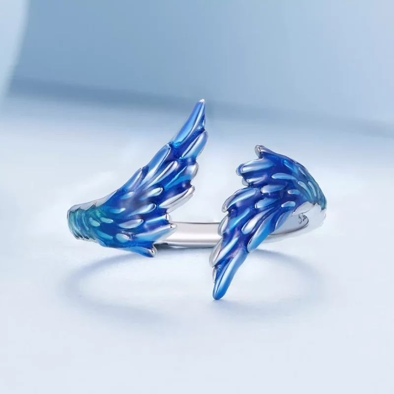 (imagen para) Anillo Pandora estilo Ala Abierta - BSR442 - Ver 3