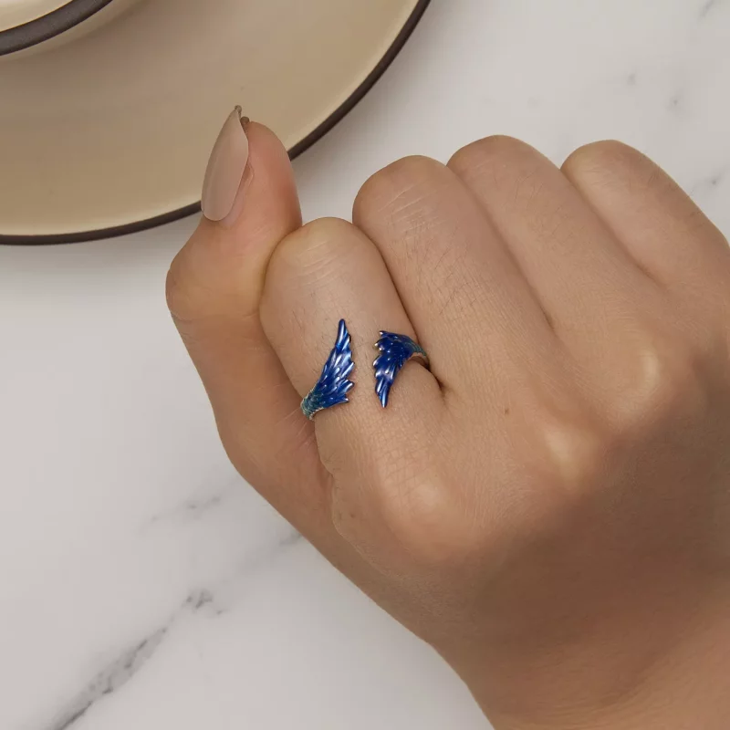 (imagen para) Anillo Pandora estilo Ala Abierta - BSR442 - Ver 6