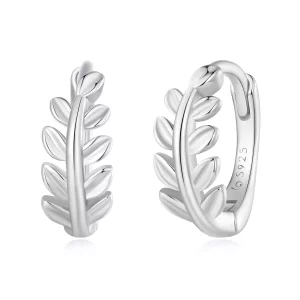 (imagen para) Aros de hojas al estilo Pandora - BSE500-A
