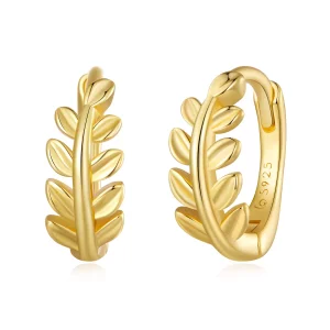 (imagen para) Aros de hojas estilo Pandora - BSE500-B
