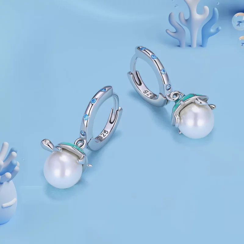 (imagen para) Aros de tortuga marina estilo Pandora - SCE1597 - Ver 3