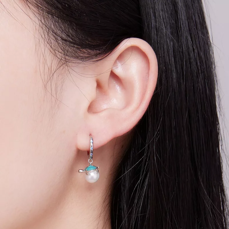 (imagen para) Aros de tortuga marina estilo Pandora - SCE1597 - Ver 4