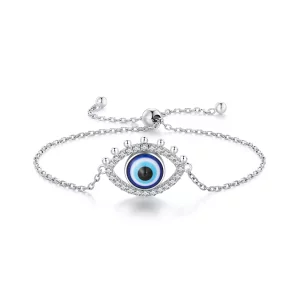 (imagen para) Brazalete estilo Pandora con ojo de diablo - BSB129
