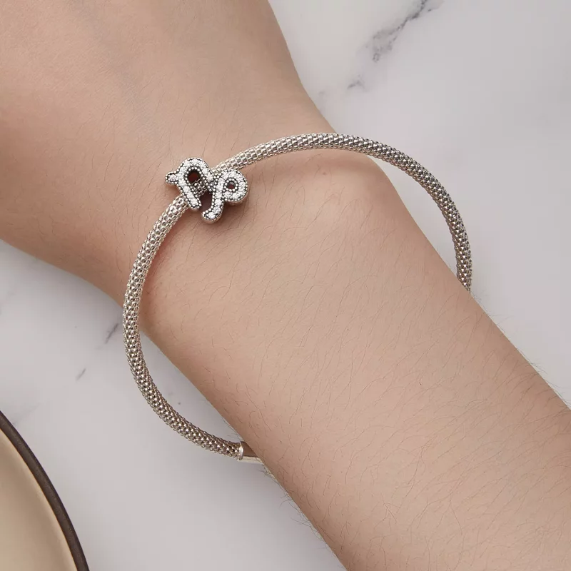 (imagen para) Charm compatible con Pandora estilo Capricornio de la suerte - SCC2516-10 - Ver 6