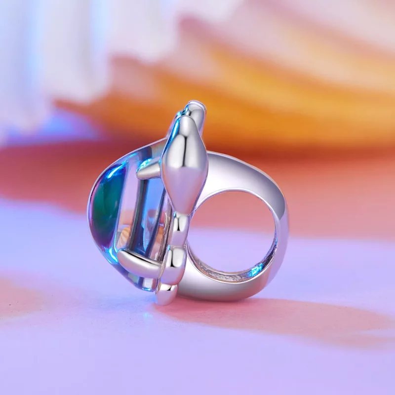 (imagen para) Charm de cangrejo colorido estilo Pandora - BSC848 - Ver 3