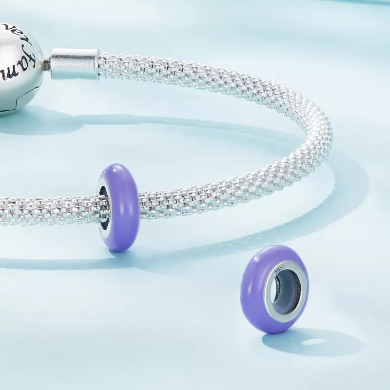 (imagen para) Charm de Espaciador de Gel de Sílice Estilo Pandora - SCC1450-BP - Ver 4