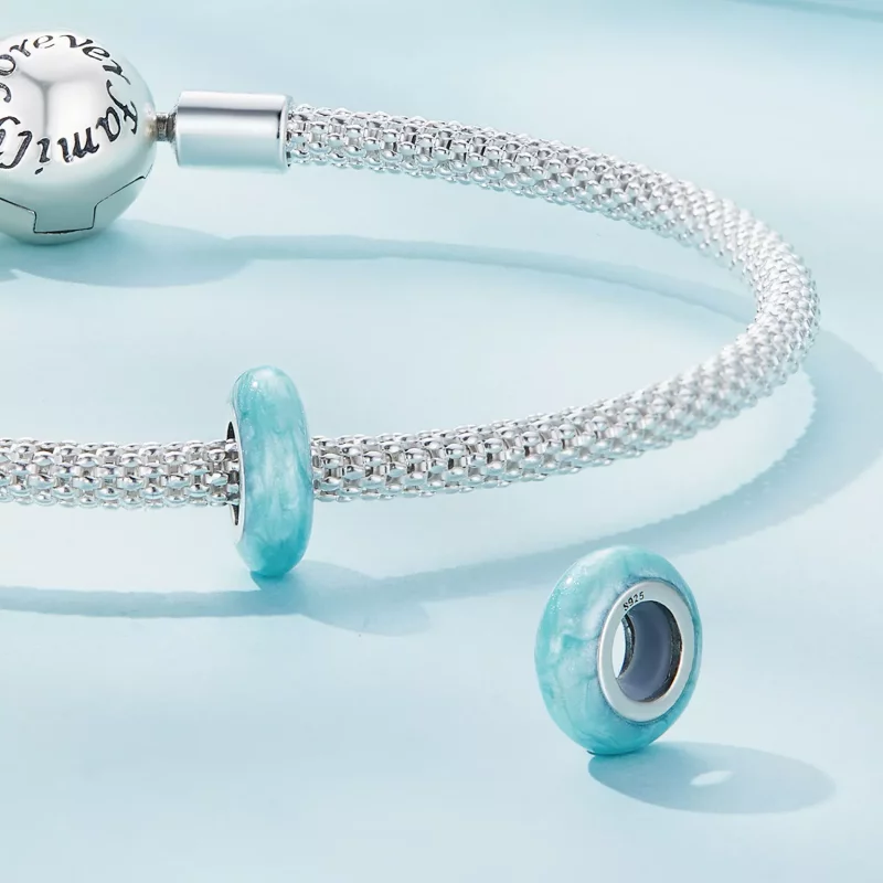 (imagen para) Charm de separador de sílice estilo Pandora - SCC1450-BGP - Ver 4
