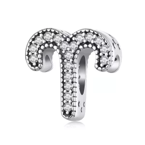 Charm del signo zodiacal de Aries con suerte - Estilo Pandora - SCC2516-1 (imagen para) Charm del signo zodiacal de Aries con suerte - Estilo Pandora - SCC2516-1