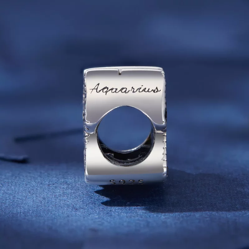 (imagen para) Charm del Zodiaco Acuario de la suerte estilo Pandora - SCC2516-12 - Ver 3