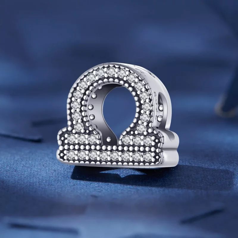 (imagen para) Charm del Zodiaco de la suerte estilo Pandora Libra - SCC2516-7 - Ver 2