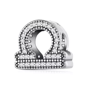 Charm del Zodiaco de la suerte estilo Pandora Libra - SCC2516-7 (imagen para) Charm del Zodiaco de la suerte estilo Pandora Libra - SCC2516-7
