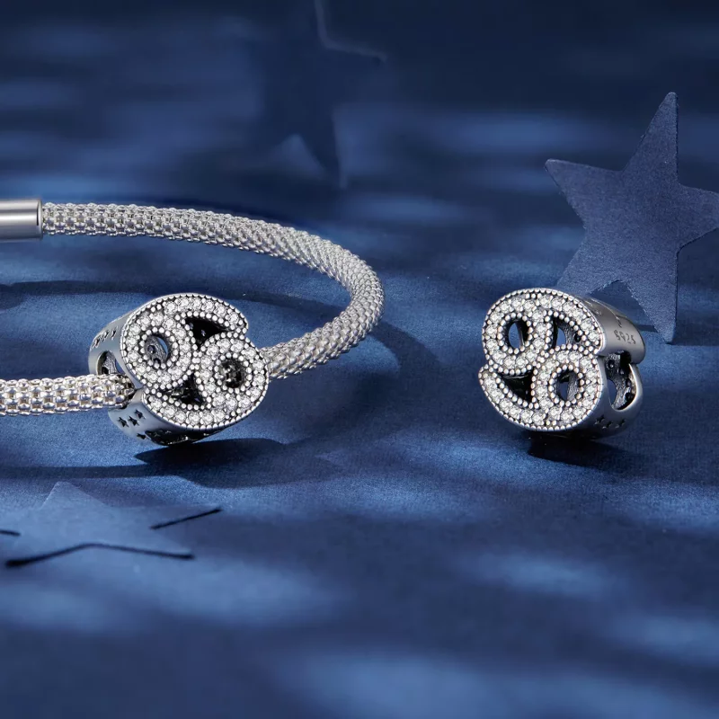 (imagen para) Charm del zodiaco de la suerte estilo Pandora para cáncer - SCC2516-4 - Ver 4
