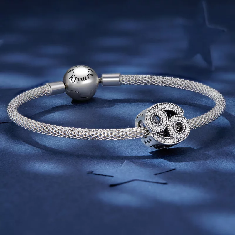 (imagen para) Charm del zodiaco de la suerte estilo Pandora para cáncer - SCC2516-4 - Ver 5