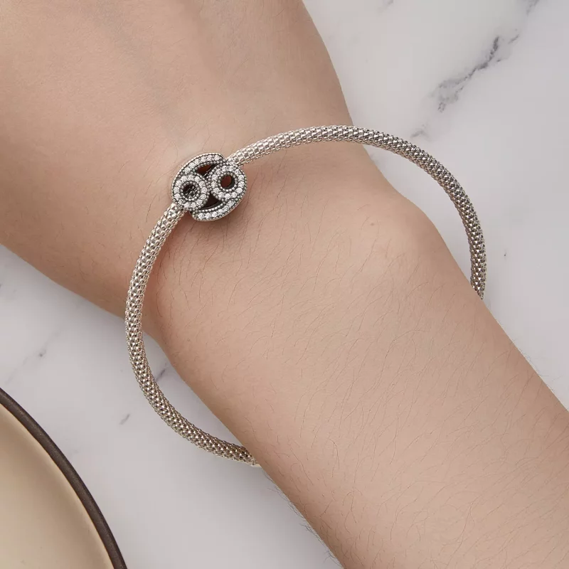 (imagen para) Charm del zodiaco de la suerte estilo Pandora para cáncer - SCC2516-4 - Ver 6
