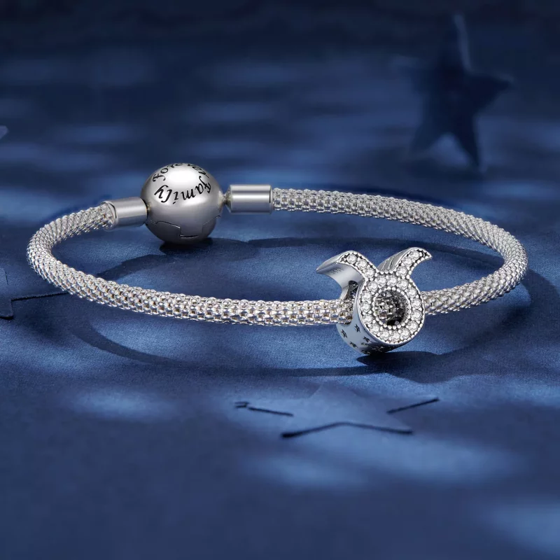 (imagen para) Charm del zodiaco de la suerte Tauro estilo Pandora - SCC2516-2 - Ver 5