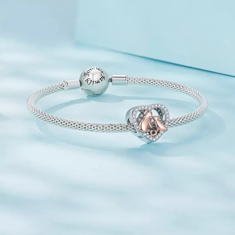 (imagen para) Charm estilo Pandora Besa al Gato - SCC2517 - Ver 5