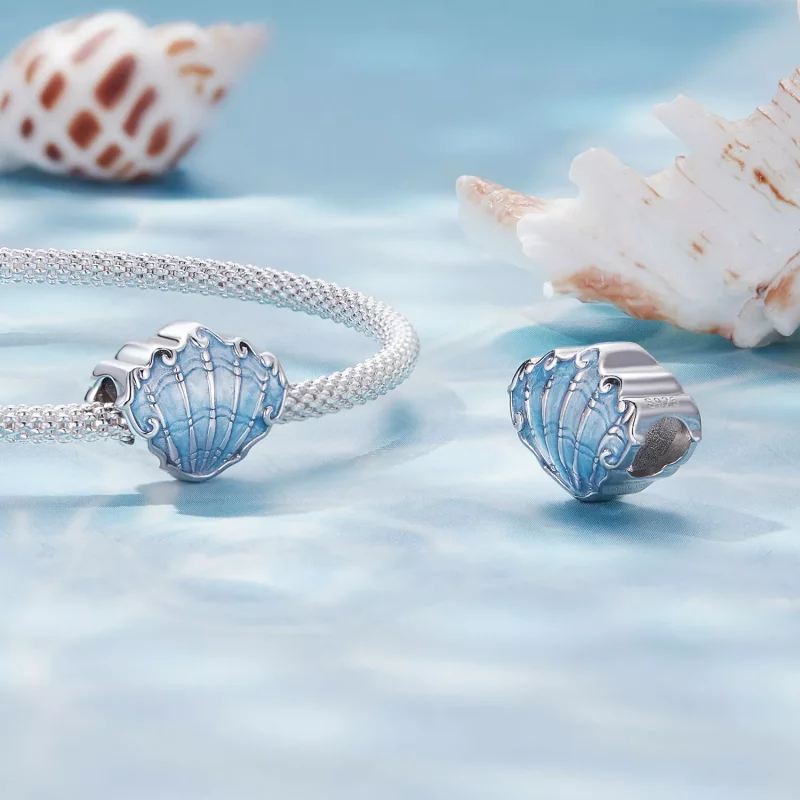 (imagen para) Charm estilo Pandora con forma de concha - SCC2507 - Ver 4
