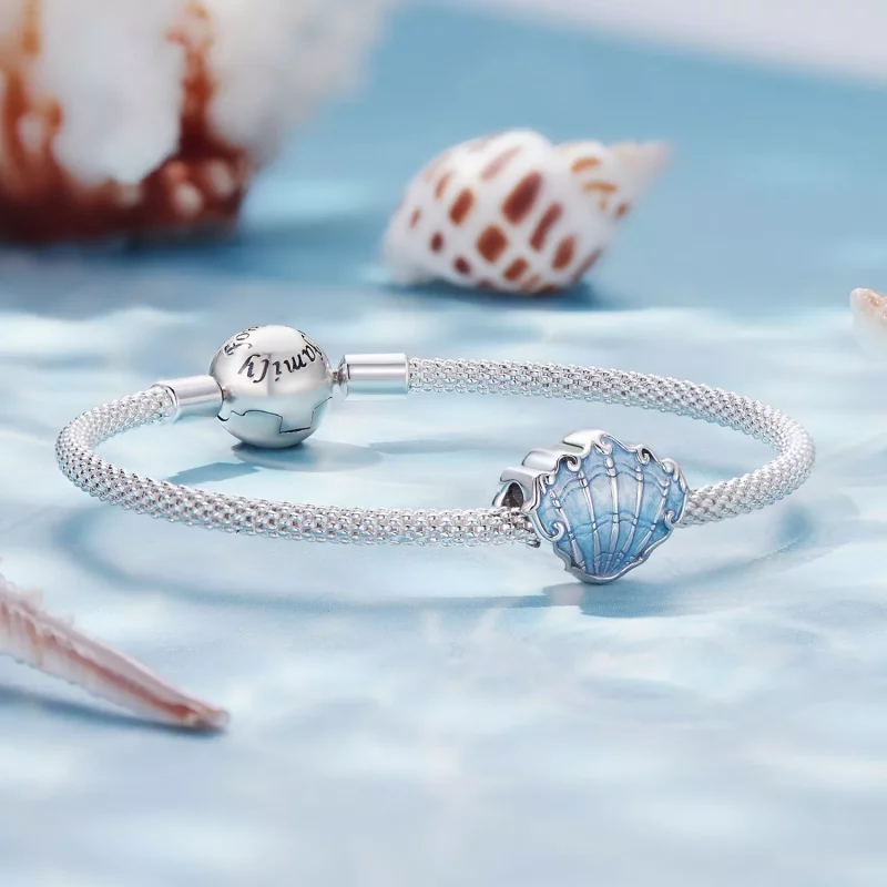 (imagen para) Charm estilo Pandora con forma de concha - SCC2507 - Ver 5