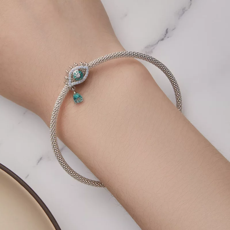 (imagen para) Charm estilo Pandora con ojo de demonio - BSC856 - Ver 5