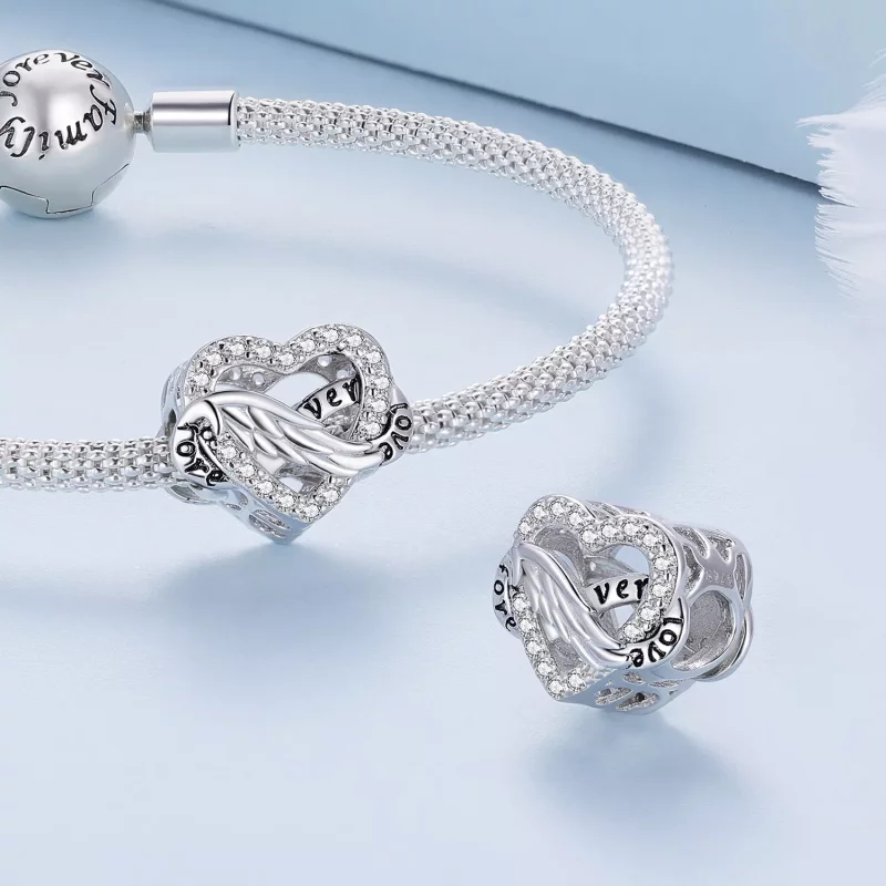 (imagen para) Charm estilo Pandora de Corazón Eterno - BSC853 - Ver 4