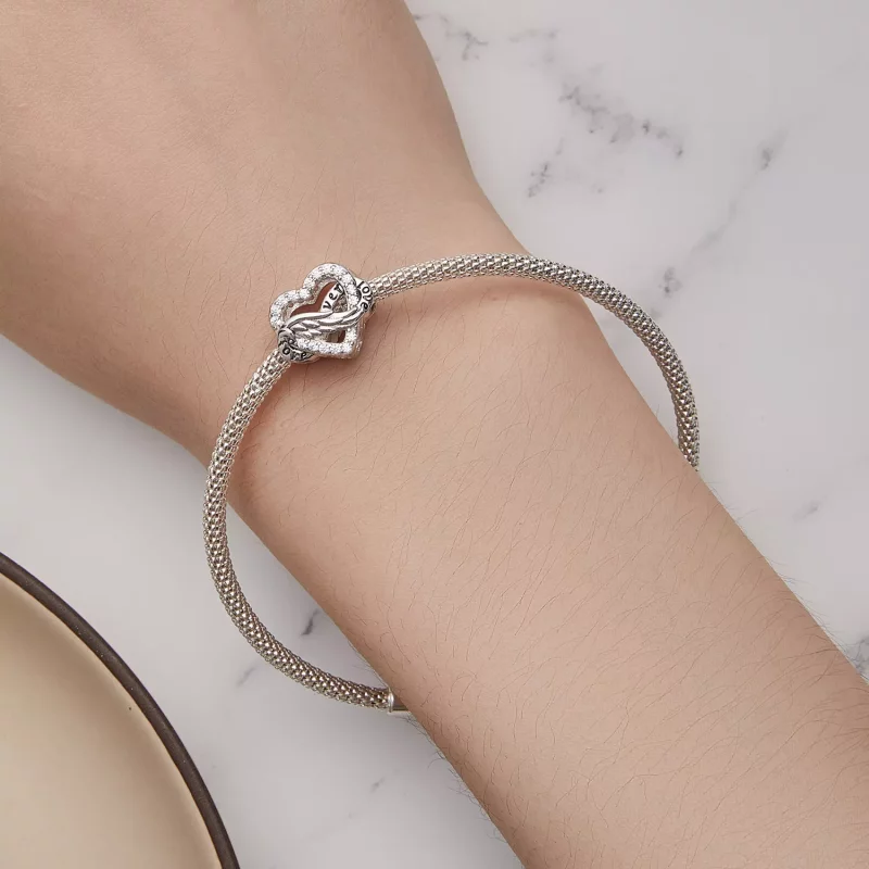 (imagen para) Charm estilo Pandora de Corazón Eterno - BSC853 - Ver 6
