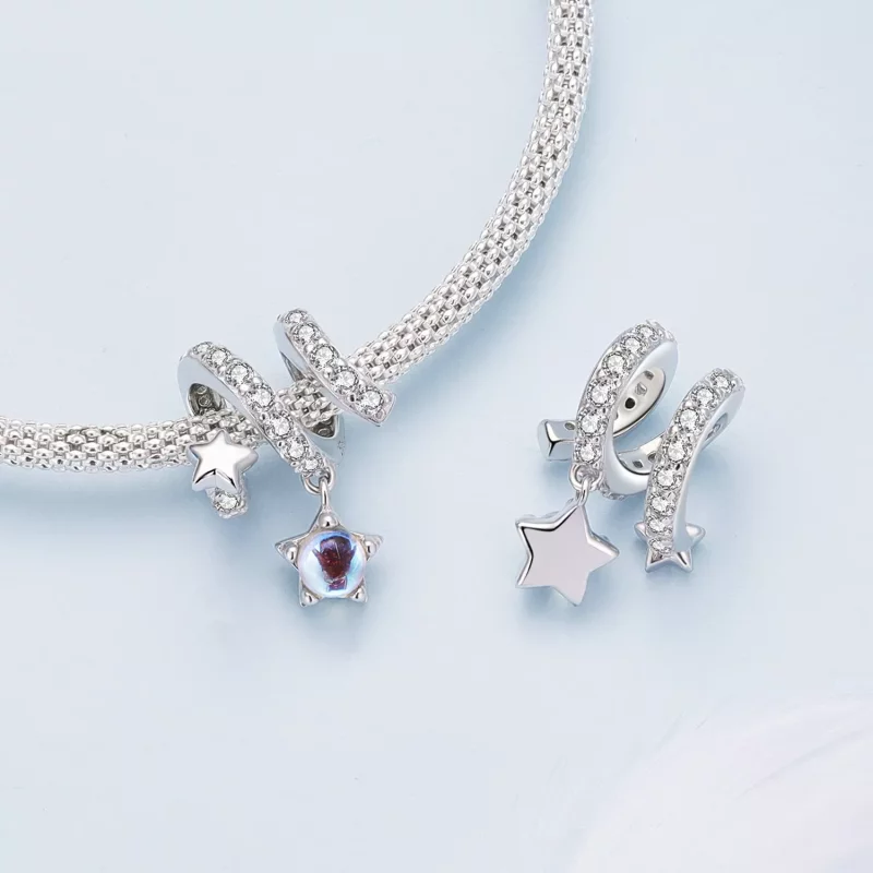 (imagen para) Charm estilo Pandora de Lluvia de Meteoros - BSC861 - Ver 4