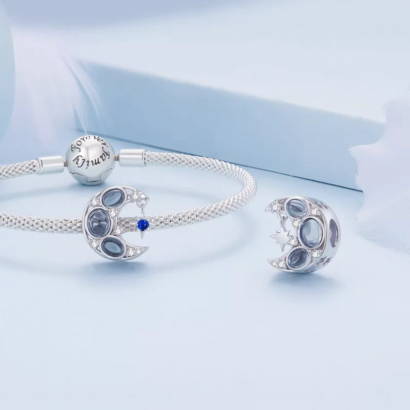 (imagen para) Charm Luna al estilo Pandora - BSC872 - Ver 4