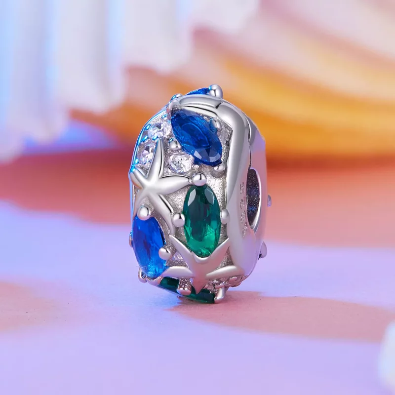 (imagen para) Clip de estilo Pandora con estrella de mar - BSC847 - Ver 2