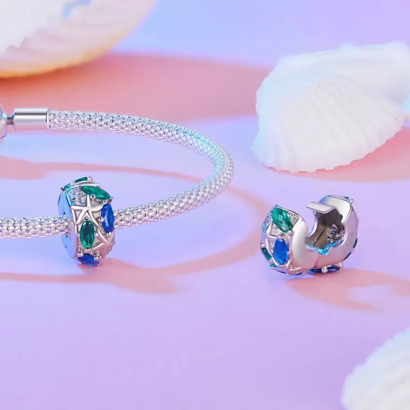 (imagen para) Clip de estilo Pandora con estrella de mar - BSC847 - Ver 4