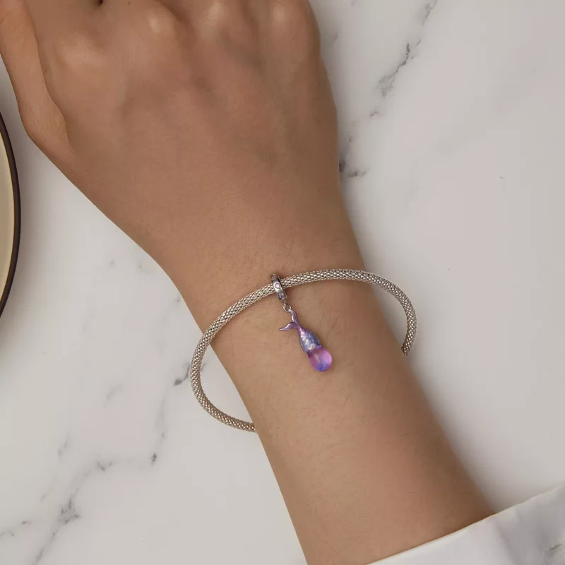 (imagen para) Colgante de encanto estilo Pandora con lágrimas de sirena - BSC874 - Ver 5